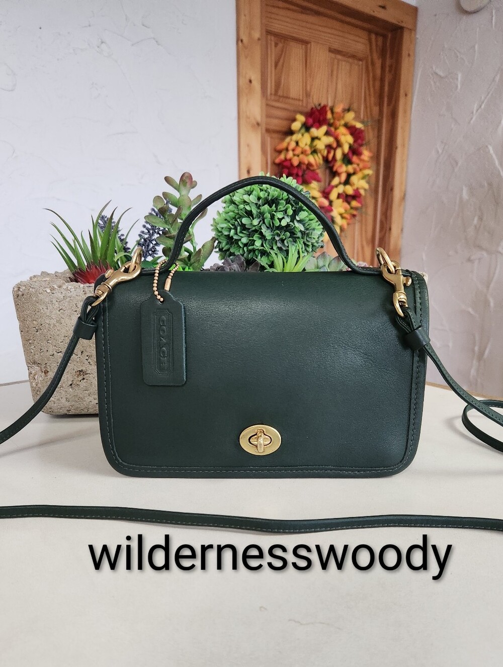 Coach Casino Bag 1994, Green, Made In USA